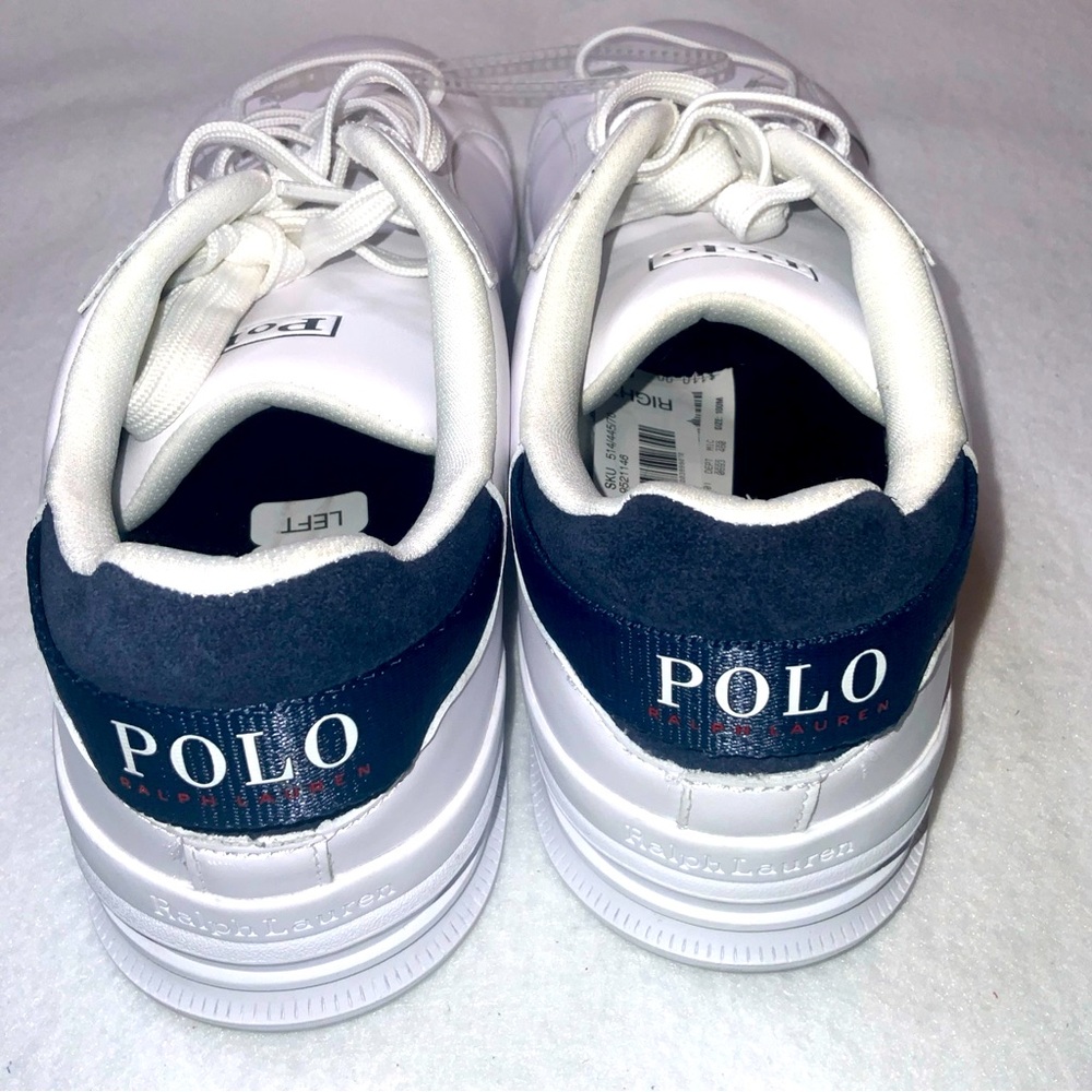 Polo Ralph Lauren Men’s Heritage Court lll Leather Sneaker Size 10 - Picture 13 of 14